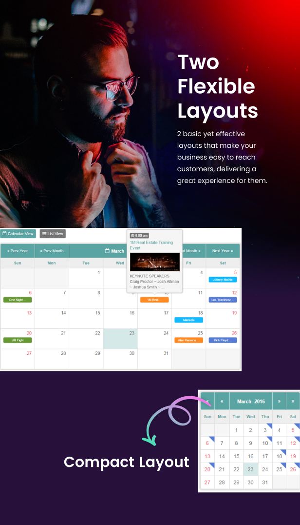 Tiva Events Calendar For jQuery - 10