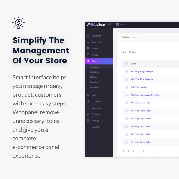 WooCommerce Dashboard for WP Marketplace & Multi Vendor - 7