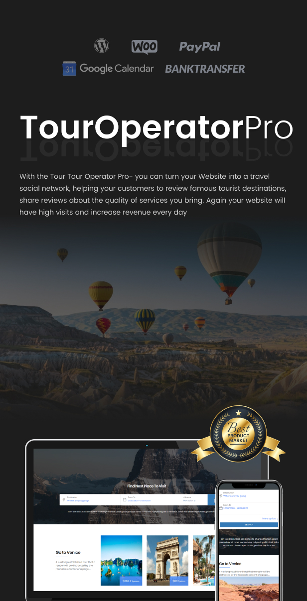 WordPress Tour Operator Pro - 2